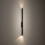 Sieninis šviestuvas LASER WALL L 2xG9 IP20 Juoda
