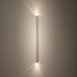 Sieninis šviestuvas LASER WALL L 2xG9 IP20 Balta