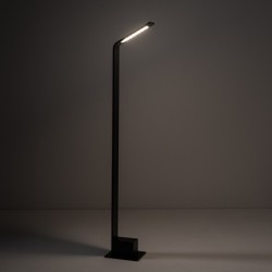 Pastatomas lauko šviestuvas SLIM LED LED 7W 3000K IP54 Juoda