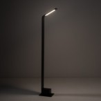 Pastatomas lauko šviestuvas SLIM LED LED 7W 3000K IP54 Juoda