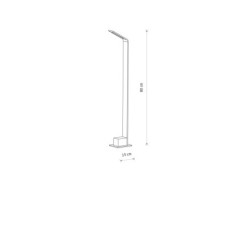 Pastatomas lauko šviestuvas SLIM LED LED 7W 3000K IP54 Juoda