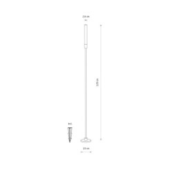 Įsmeigiamas lauko šviestuvas ZOLA LED LED 3W 3000K IP54 Juoda