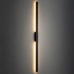Sieninis lauko šviestuvas DEMI LED LED 24W 3000K IP54 Juoda