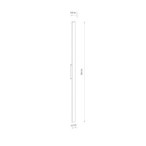 Sieninis lauko šviestuvas DEMI LED LED 24W 3000K IP54 Juoda