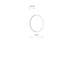 Sieninis šviestuvas ARIA LED L LED 12W 3000K IP54 Juoda