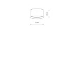 Plafonas CEDRO S 2xE27 IP20 Rusva