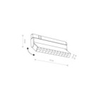 Bėginis šviestuvas LVM FOCUS OUT LED 9W 4000K IP20 Balta