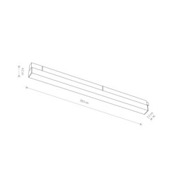 Bėginis šviestuvas LVM LINE LED LED 15W 3000K IP20 Balta