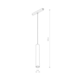 Track šviestuvas LVM ROLLER LED LED 9W 3000K IP20 Balta