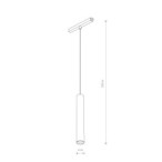 Track šviestuvas LVM ROLLER LED LED 9W 3000K IP20 Balta