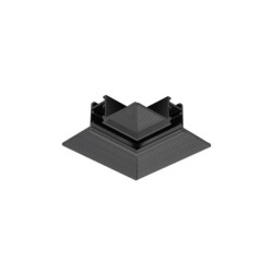Bėginės sistemos įleidžiama horizontali kampinė jungtis NANO-LVM Juoda
