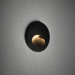Sieninis montuojamas lauko šviestuvas AVA LED LED 3W 3000K IP54 Juoda