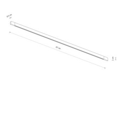 Bėginis šviestuvas NANO-LVM LINE IN LED LED 6W 3000K IP20 Juoda