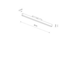 Bėginis šviestuvas NANO-LVM LINE OUT LED 10W 3000K IP20 Juoda