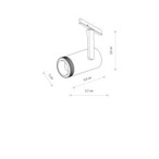 Prožektorius NANO-LVM SPOT ZOOM LED 15W 3000K IP20 Juoda
