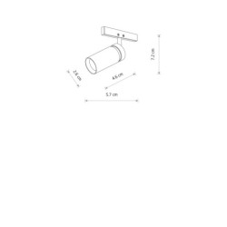 Bėginis šviestuvas NANO-LVM SPOT ZOOM LED 2W 3000K IP20 Juoda