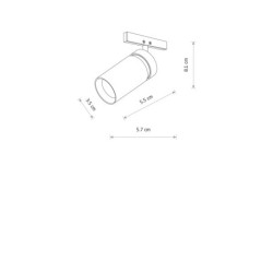 Bėginis prožektorius NANO-LVM SPOT ZOOM LED 5W 3000K IP20 Juoda
