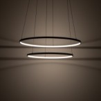 Pakabinamas šviestuvas CIRCOLO POWER LED LED 67W 3000K IP20 Juoda