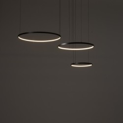 Pakabinamas šviestuvas CIRCOLO POWER LED LED 85W 3000K IP20 Juoda