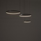 Pakabinamas šviestuvas CIRCOLO POWER LED LED 85W 3000K IP20 Juoda