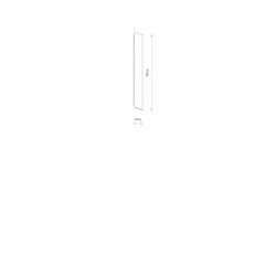 Sieninis šviestuvas COMMA LED 19W 3000K IP20 Juoda