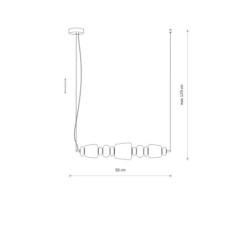 Pakabinamas šviestuvas CERAMIC LED LED 26W 3000K IP20 Pilka