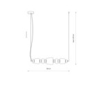 Pakabinamas šviestuvas CERAMIC LED LED 26W 3000K IP20 Pilka