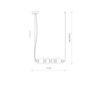 Pakabinamas šviestuvas CERAMIC LED LED 22W 3000K IP20 Pilka