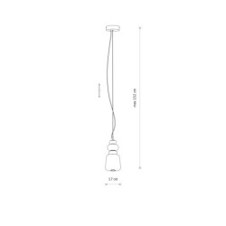 Pakabinamas šviestuvas CERAMIC LED LED 12W 3000K IP20 Pilka