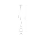 Pakabinamas šviestuvas CERAMIC LED LED 12W 3000K IP20 Pilka