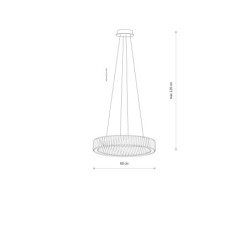Pakabinamas šviestuvas LUXORA LED 30W 3000K IP20 Skaidri