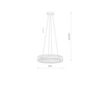 Pakabinamas šviestuvas LUXORA LED 30W 3000K IP20 Skaidri