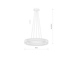 Pakabinamas šviestuvas LUXORA LED 38W 3000K IP20 Skaidri