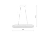 Pakabinamas šviestuvas LUXORA LED 40W 3000K IP20 Skaidri