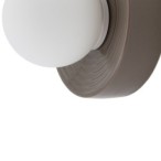 Sieninis šviestuvas CLAY S 1xG9 IP20 Ruda