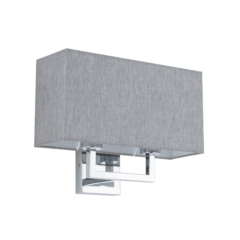 Sieninis šviestuvas HOTEL MOOD 2xE27 IP20 Pilka