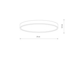 Plafonas DENIA LED S SENSOR LED 15W 3000K IP20 Balta su judesio davikliu