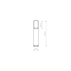 Šviestuvo gaubtas CAMELEON CYLINDER L 1xGU10 IP20 Skaidri