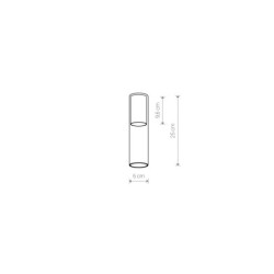 Gaubtas CAMELEON CYLINDER M GU10 Skaidri