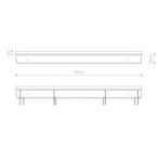 Sistemos jungiamoji plokštė CAMELEON CANOPY C 1200 IP20 Rusva