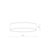 Šviestuvo gaubtas CAMELEON SAGE THIN L 3xE27 Šalavijų