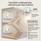Išmanusis Wi-Fi + RF šviesos reguliatorius / Dimeris CORE4 (TRIAC, TUYA / valdymas balsu)