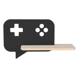 CONSOLE Sieninis šviestuvas 5W LED IQ KIDS Juoda