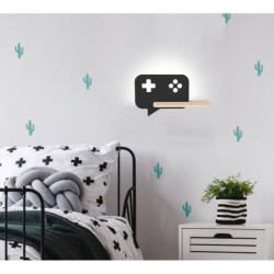CONSOLE Sieninis šviestuvas 5W LED IQ KIDS Juoda