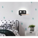 CONSOLE Sieninis šviestuvas 5W LED IQ KIDS Juoda