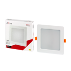 Įmontuojama LED panelė MOLLY 12W 1150lm 3000K kvadratinė Šilta balta