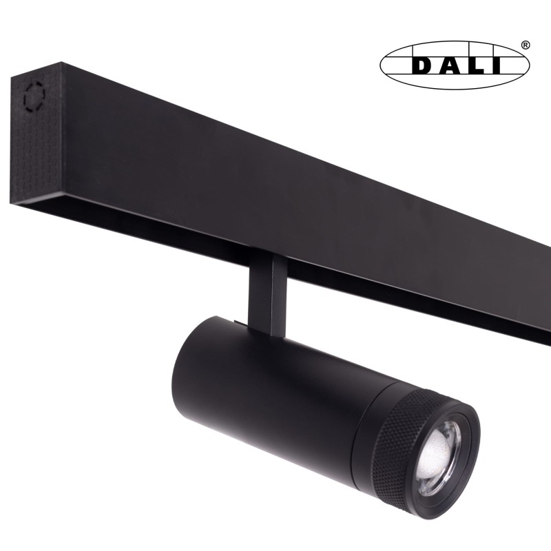 Magnetinio bėgelio reflektorius Maxlight MAGNETIC DEC 13W 3000K Juodas DALI
