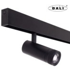 Magnetinio bėgelio reflektorius Maxlight MAGNETIC DEC 13W 3000K Juodas DALI
