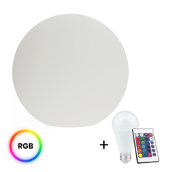 Lauko kamuolys Globo Fi600 + LED lemputė RGB A60 10W + Pultelis