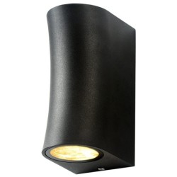 LED fasadinis lauko šviestuvas (aliuminis) Juoda spalva IP44 2xGU10 jungtis 220V